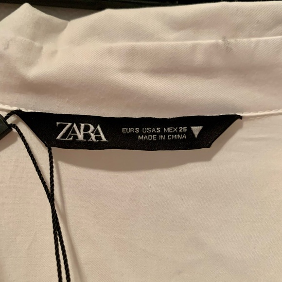 brand new Zara dress size small. button up and adjustable waist tie! - Picture 3 of 5